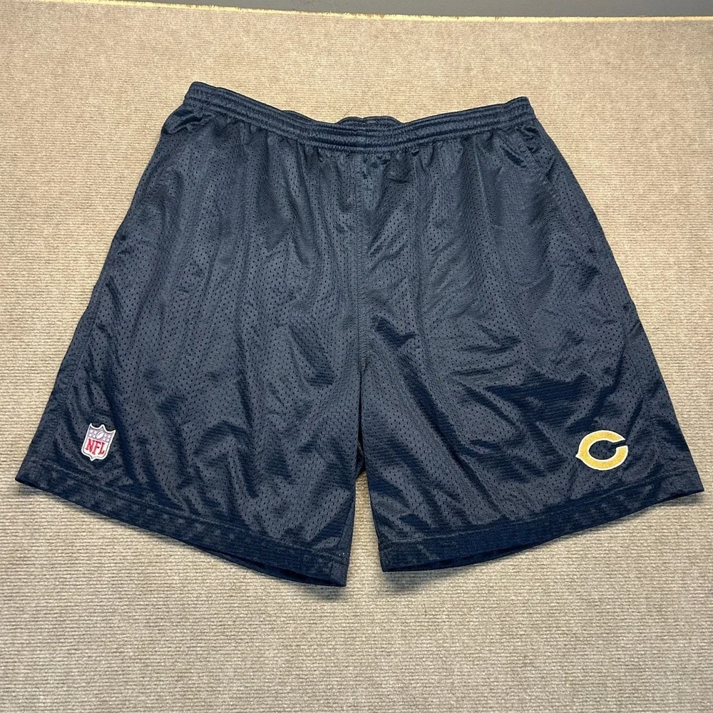 Chicago Bears Athletic Shorts Men's XL Reebok On Field Navy Blue Lined Mesh 7